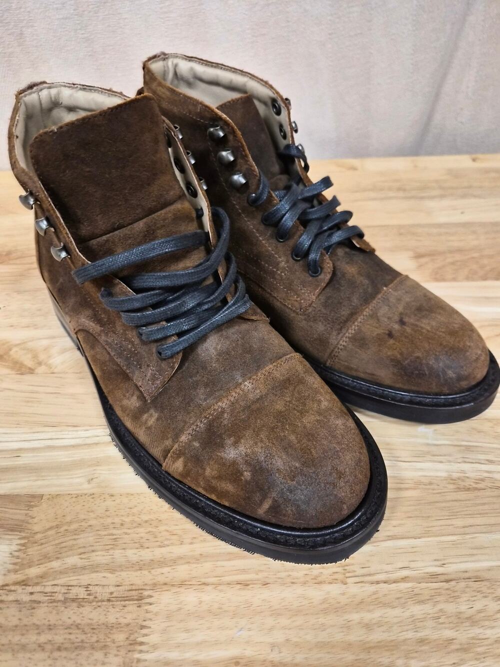 Huckberry Rhodes Men's Size 10 Brown Suede Work Boots Portland Boot (1427)